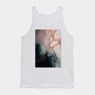 Seeping Storm - Abstract Alcohol Ink Resin Art Tank Top